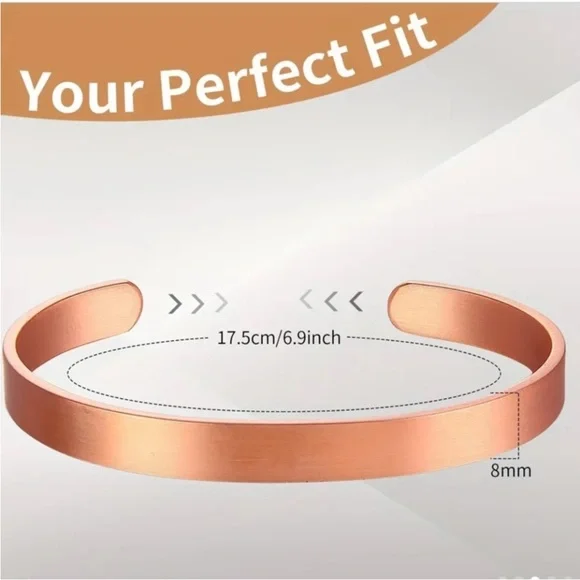 Unisex Copper Bracelet - Picture 4 of 4